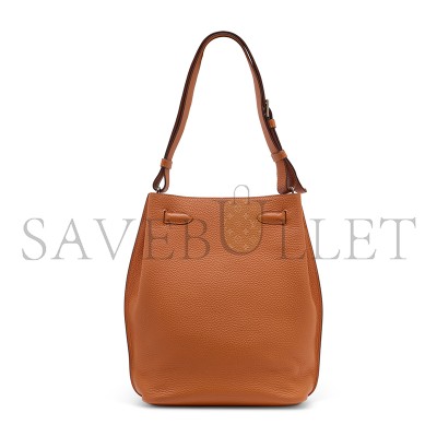 HERMÈS MASTER  22CM ORANGE TOGO LEATHER PALLADIUM PLATED SO KELLY BAG (29.5*22*11cm)